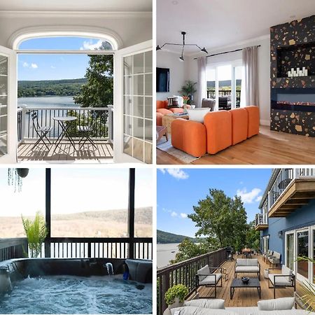 Greenwood Lake Lakeview House - Hot Tub - Firepit - Stunning Views - Spacious Deck - Cozy Living Room - Bar מראה חיצוני תמונה
