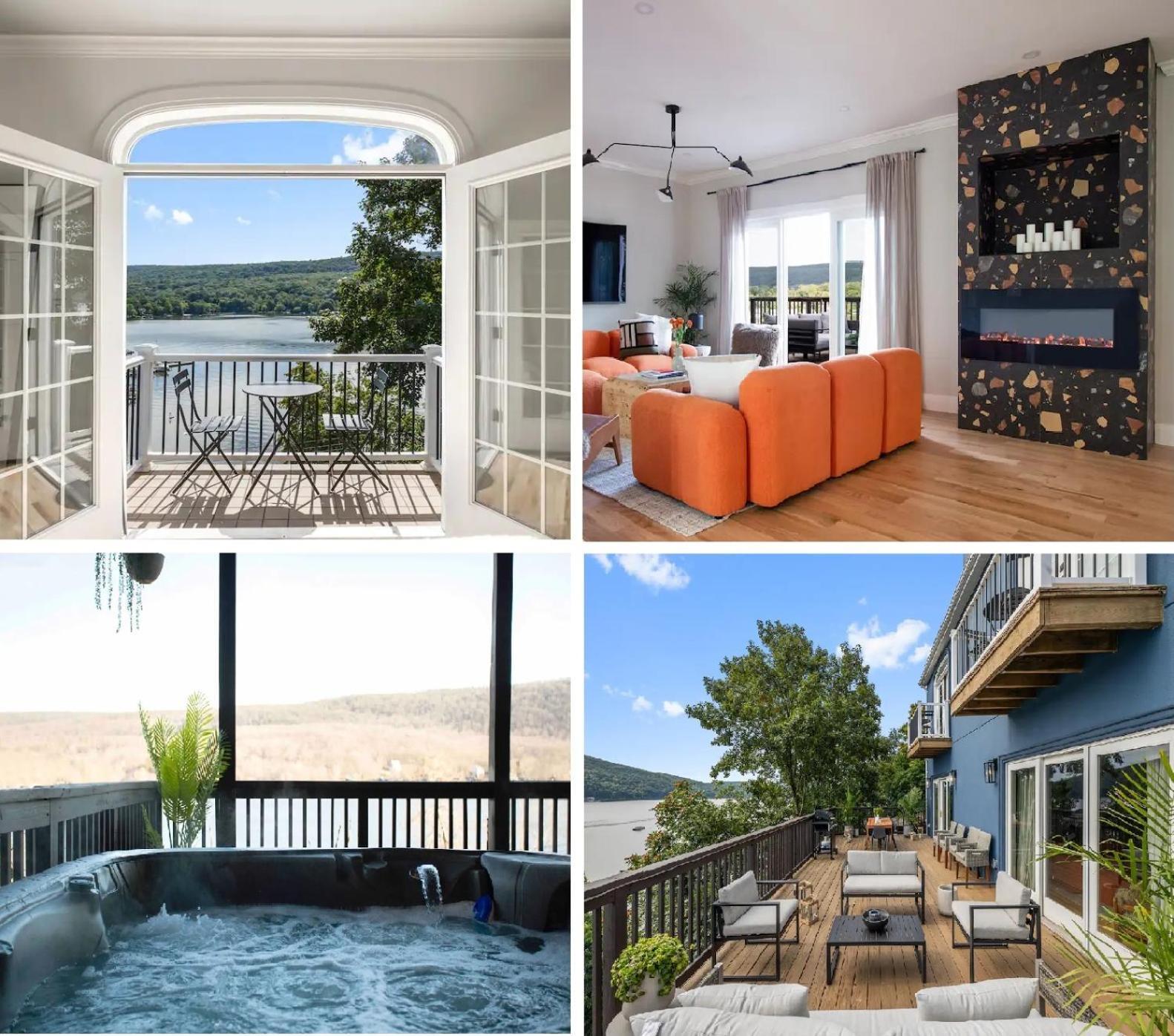Greenwood Lake Lakeview House - Hot Tub - Firepit - Stunning Views - Spacious Deck - Cozy Living Room - Bar מראה חיצוני תמונה